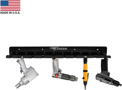 Miniatura 2 de Pit Posse PP3118BK - Organizador neumático para herramientas neumáticas para tienda de remolque cerrado, fabricado en Estados Unidos, con capacidad
