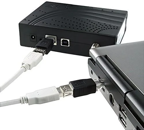 Miniatura 3 de MaxLLTo USB tipo A hembra a RJ45 macho Ethernet adaptador router conector enchufe enchufe