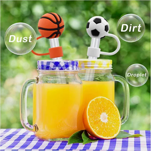 Miniatura 3 de Tapa de popote para copa Stanley, compatible con vaso de 30 y 40 onzas con asa, tapas de puntas de popote reutilizables a prueba de polvo de 0.394