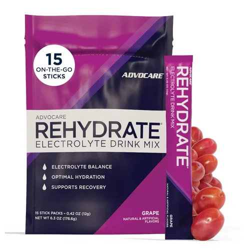Miniatura 7 de AdvoCare Rehydrate - Mezcla de bebida con electrolitos - Incluye magnesio, sodio, potasio y calcio - antioxidante y fortificado con aminoácidos