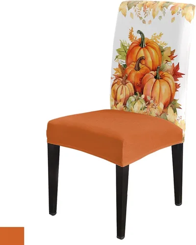 Miniatura 19 de Funda para silla de comedor, diseño de árbol de Navidad, leopardo, rojo, verde, negro, blanco, copos de nieve, protector para silla de invierno