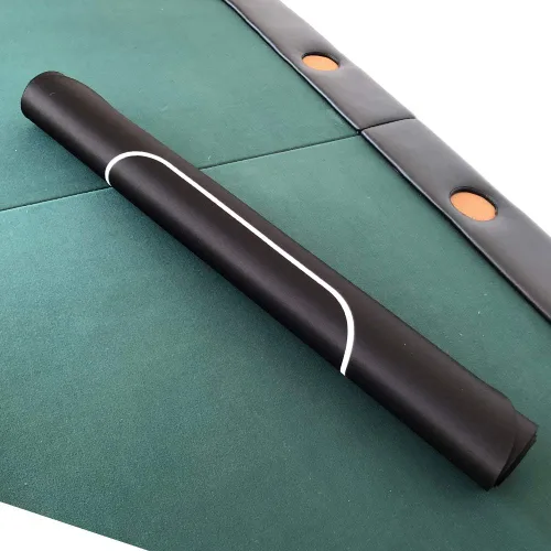Miniatura 5 de Yuanhe 70 "x 35" Rectángulo portátil Sure Stick Espuma de goma Poker Mesa de Poker Layout Mat (Negro)