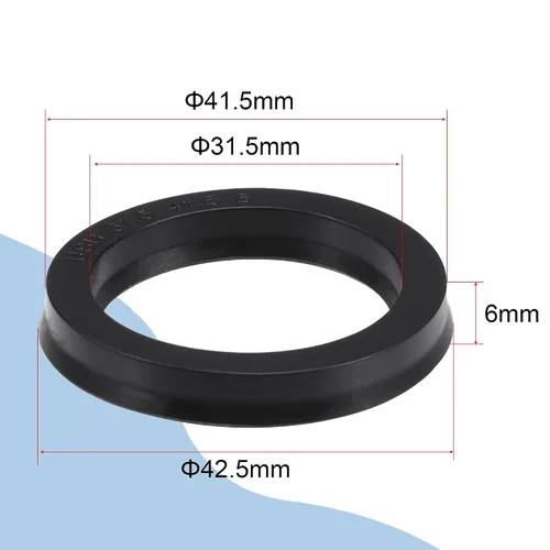 Miniatura 2 de MECCANIXITY USH - Sello radial para eje de 1.240 in de diámetro interior x 1.634 in de diámetro exterior x 0.236 in de ancho, color negro