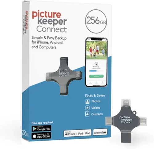 Miniatura 16 de Picture Keeper Connect para iPhone, Android, USB-C, PC y Mac - USB de 128GB para copia de seguridad de fotos, videos, contactos, copia de seguridad