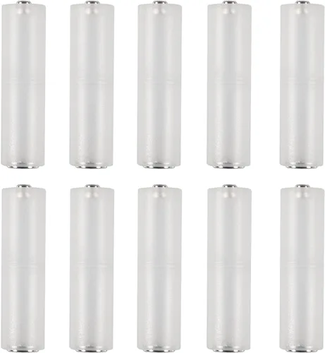 10 unids AAA a AA convertidor AAA a AA adaptador de batería AAA a AA convertidor de batería titular AAA a AA adaptador para AAA a AA batería