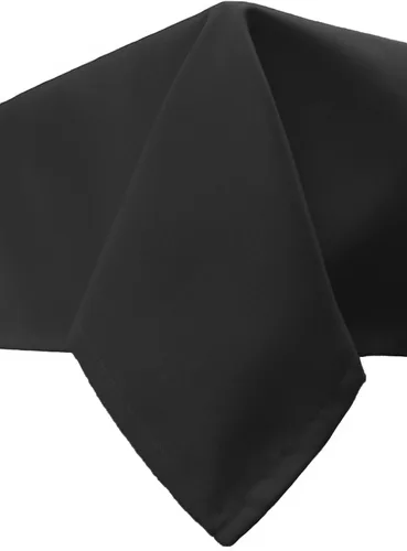 Miniatura 3 de Your Chair Covers - Mantel rectangular de poliéster sin costuras de alta calidad de 60 pulgadas de ancho x 102 pulgadas de largo - Negro - Mantel