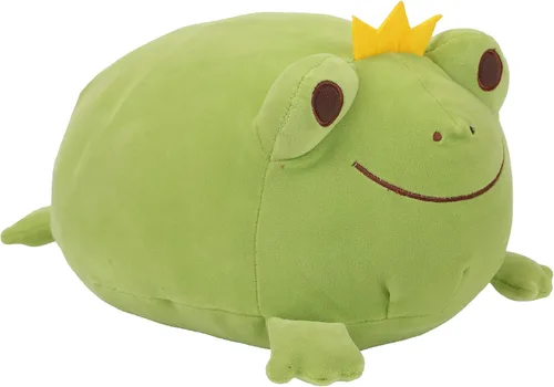 Miniatura 8 de Animal de peluche de rana súper suave, linda almohada de rana para acurrucar, adorable juguete de peluche de rana, regalo para niños pequeños, niñas