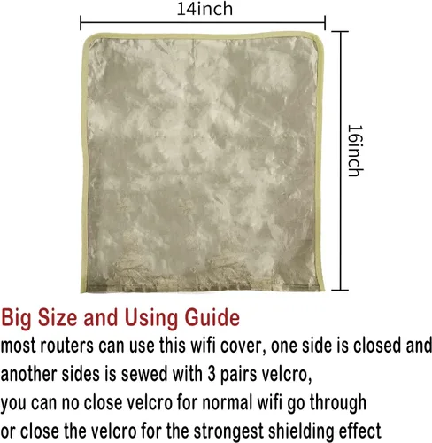 Miniatura 7 de Cubierta de Router WiFi, Cubierta de Router Inteligente de Alta Protección, Protector WiFi de Blindaje Versátil (14 pulgadas x 15.5 pulgadas)