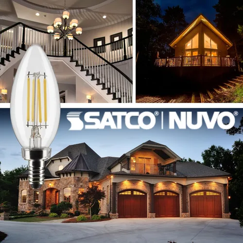 Miniatura 4 de Satco S21265 - Bombilla LED B11 de 4 W, 3000 K (2 bombillas)