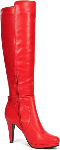 Miniatura 4 de DREAM PAIRS Botas de tacón alto hasta la rodilla para mujer