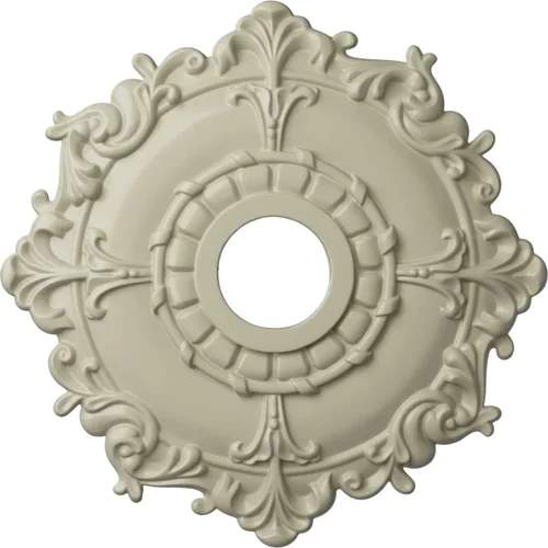 Miniatura 46 de Ekena Millwork CM18RL medallón de techo Riley de 18 in (diam. ext.) x 3 1/2 in (diam. int.) x 1 1/2 in, CM18RL Primed