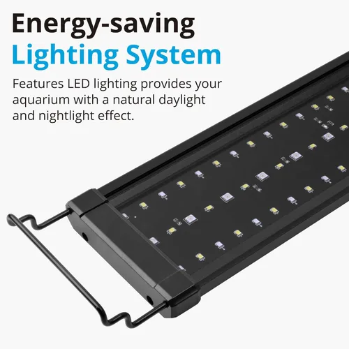 Miniatura 3 de NICREW Luz de acuario de agua salada de 20 W, luz de arrecife LED marina para corales, controlador de temporizador programable, de 18 a 24 pulgadas