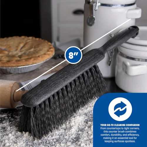 Miniatura 4 de Carlisle FoodService Products 3625803 Cepillo para chimenea/banco, 8 pulgadas, negro