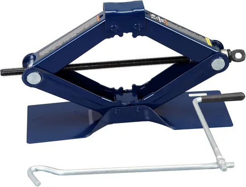 Miniatura 2 de TCE AST10202SU Torin Wide Base Cross Car Scissor Jack: Gatos portátiles de acero para neumáticos de elevación rápida incluyen llave de trinquete