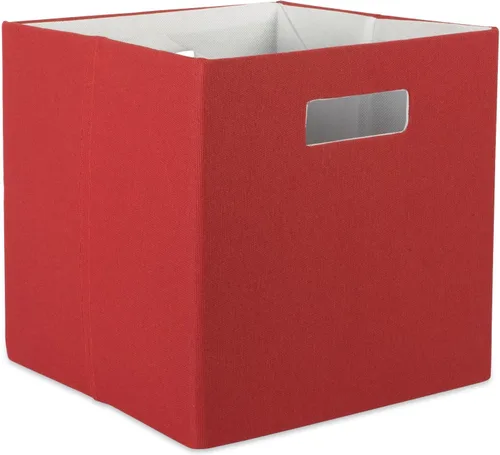 Miniatura 28 de DII Cubo de almacenamiento plegable de poliéster, sólido, ligero y duradero, cuadrado pequeño, 11x11x11 pulgadas, aguamarina