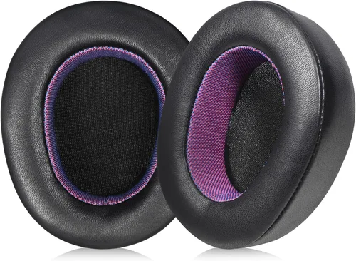 Miniatura 8 de Almohadillas de repuesto Magic Ice Gel para SteelSeries ARCTIS NOVA PRO (cableadas), color negro y morado