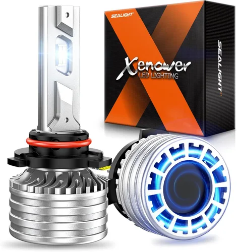 Miniatura 17 de SEALIGHT Bombillas H13 9008, 800 % 36000 LM, bombillas H13 de doble haz superbrillantes, bombillas antiniebla blancas 9008 con ventilador
