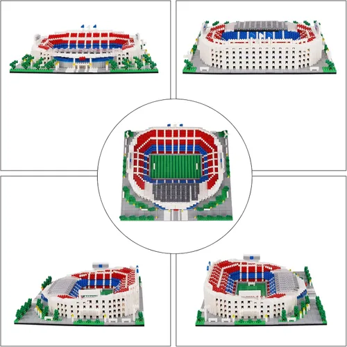 Miniatura 5 de Micro Mini Bloques, Serie de Estadio de Fútbol Modelo Mini Bloques de Construcción Arquitectura Modelo Kit de Construcción (Camp NOU)