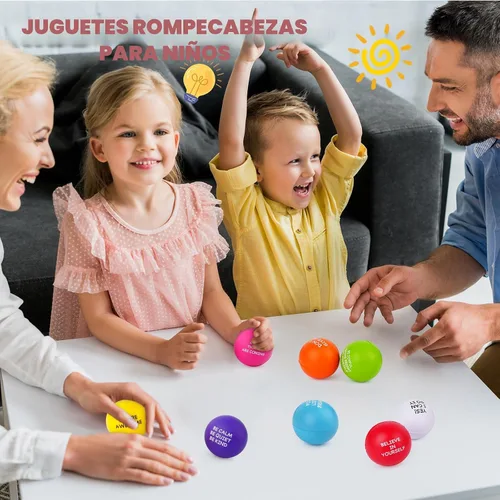 Miniatura 7 de SHQDD Bolas de estrés para adultos, 8 juguetes de espuma para aliviar el estrés para niños y adultos, bolas de apretar a granel para alivio