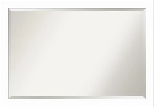 Miniatura 23 de Amanti Art Espejo de pared, espejo de marco de madera blanca lavada para decoración de pared o uso como espejo de baño para sobre el fregadero
