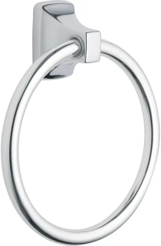 Miniatura 4 de Moen Donnor Collection P5860 - Toallero de mano de baño contemporáneo cromado de 6.25 pulgadas de diámetro, montaje en pared