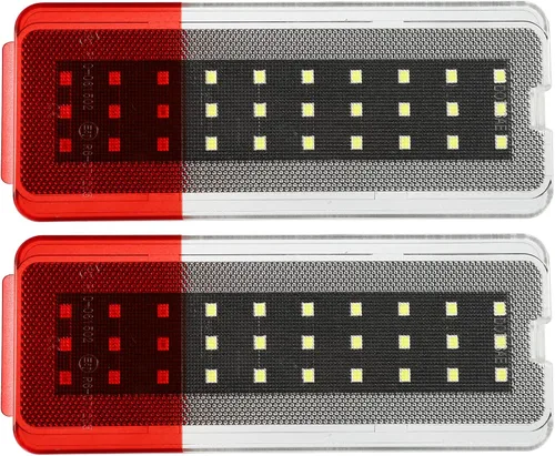 Luz de puerta LED Panel Reflector de puerta Luz de advertencia Luz de advertencia F81Z-2523820-AA para Ford Excursion 2000-2005 Blanco Rojo LED