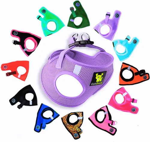 EcoBark Arnés para Perros de Calidad Premium con Paso - Arneses para Perros Teacup - Arnés Perfecto para Cachorros - Chaleco de Malla Suave de Lujo