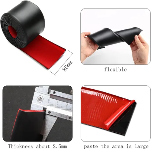 Miniatura 3 de Protector lateral de 13 x 3.15 pulgadas, [Falda], [Universal] de goma [Antirayones] - Protectores de bordes para automóviles, sedanes, camiones, SUV