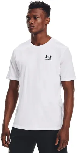 Miniatura 5 de Under Armour Camiseta deportiva de manga corta para hombre, con estampado en el lado izquierdo del pecho