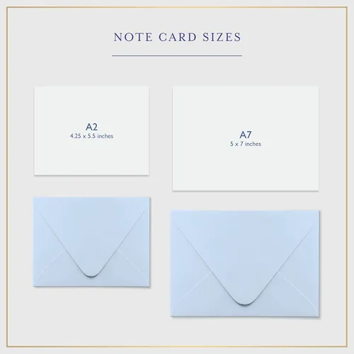 Miniatura 2 de Fairmont & Grove Juego de Tarjetas de Notas Personalizadas y Sobres de Papelería para Mujeres - Juego de Tarjetas de Notas Planas con Nombre