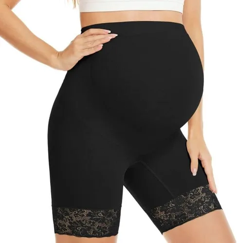 "Baby Bump" Lace Maternity Shapewear for Dress, Mid-Thigh Pregnancy Shapewear for Baby Shower Photoshoot