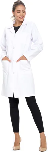 Miniatura 5 de Natural Uniforms Abrigo médico profesional de manga larga unisex de 40 pulgadas