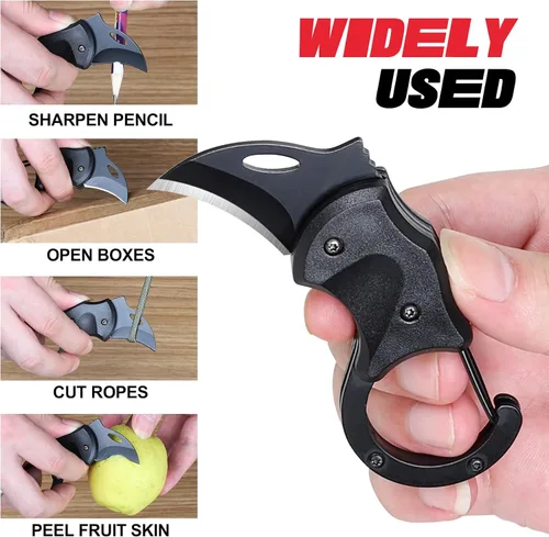 Miniatura 4 de ZAVIT Regalos para hombres, hermano, cuchillo de bolsillo pequeño para hombres, rellenos de calcetines de Navidad, llavero, cortador de caja