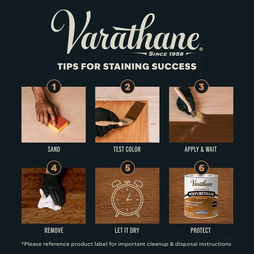 Miniatura 7 de Varathane Premium - Colorante de madera de secado rápido, cuarto de galón, roble primaveral color fantasía (Spring Oak)