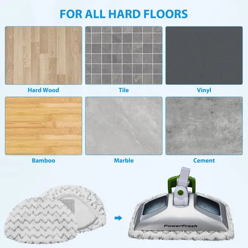 Miniatura 6 de Paquete de 6 Almohadillas de Repuesto para Trapeador de Vapor para Bissell Powerfresh Steam Mop 1940 1806 1544 2075 2685A 2181 2814 Series