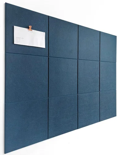 Miniatura 8 de Tabla de corcho alternativa de 24 x 36 pulgadas, paquete de 6 azulejos de pared de fieltro con pestañas adhesivas extraíbles seguras, tableros
