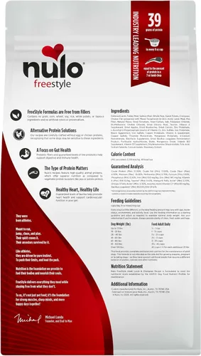 Miniatura 11 de Nulo Freestyle Alimento para Perros Adultos, Alimento Seco Premium Totalmente Natural Sin Granos de Croquetas Pequeñas para Perros, con Probiótico