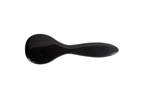 Miniatura 3 de Hair Doc Estetician Grado Cepillo Facial Cerda Natural Firme Mango Acrílico Alto Pulido Acabado Negro Azabache Modelo 704 - JTB