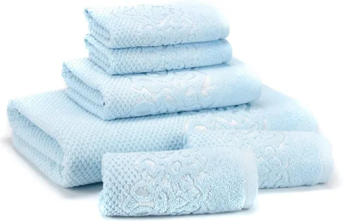 Galata - Juego de 6 toallas de baño de algodón turco, juego de toallas de baño grandes, gruesas, suaves y altamente absorbentes, para baño, color