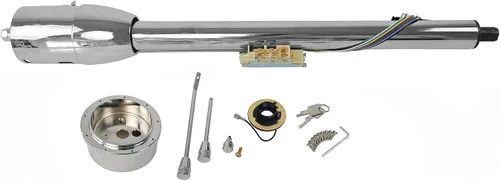 Miniatura 2 de Cromo inoxidable 32" Manual Piso Shift Tilt Dirección Columna Llave de Encendido para GM