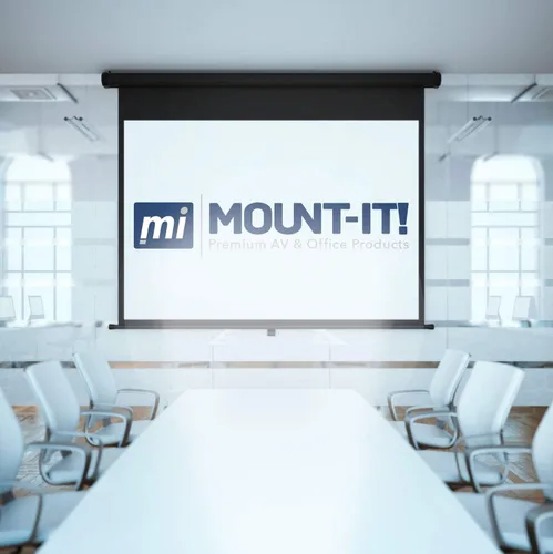 Miniatura 8 de Mount-It! Soportes en L para pantalla de proyector, soporte para colgar en la pared para proyector doméstico y pantallas de películas, ganchos