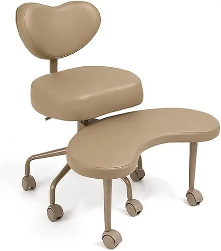 Miniatura 22 de Silla de escritorio extragrande, para sentarse con piernas cruzadas, con cojín de respaldo y reposabrazos ajustables, fabricada en tela, con ruedas