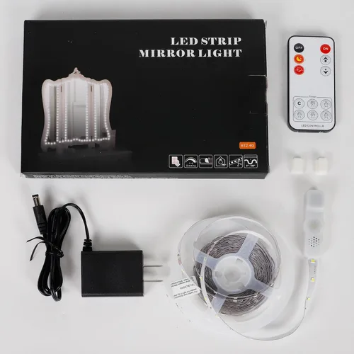 Miniatura 6 de Kit de Luces LED para Espejo de Tocador, 13 pies/4M 240 LEDs Luz de Espejo de Tocador de Maquillaje para Juego de Mesa de Tocador de Maquillaje