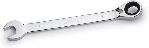 Miniatura 11 de FLZOSPER Llave de engranajes reversible SAE de 1/2 pulgada, llave combinada de trinquete reversible de 72 dientes