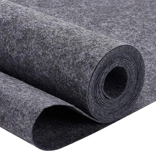 Miniatura 8 de BENECREAT Rollo de fieltro negro de 10 pies y 15.75 pulgadas de ancho, hojas de tela no tejida (0.035 in de grosor), gran fieltro para manualidades