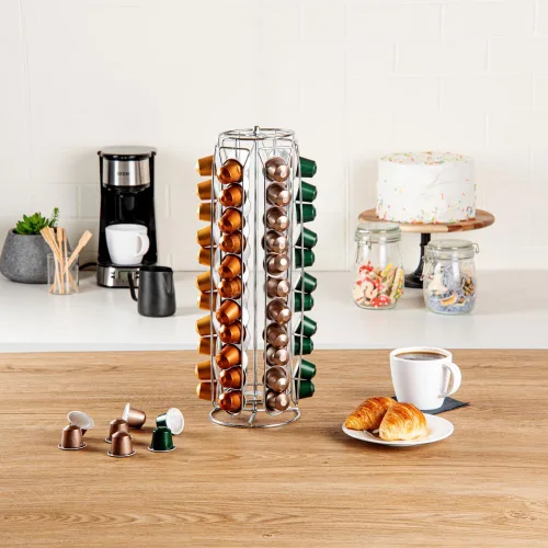 Miniatura 3 de Restaurantware Restpresso - Soporte para cápsulas de café de 5.1 x 16.3 pulgadas, 1 carrusel duradero para cápsulas, capacidad para 60 cápsulas