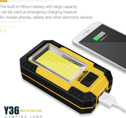 Miniatura 5 de WARSUN Y36 y ZJ889 luces de trabajo LED recargables magnético mecánico luz de trabajo portátil para acampar reparación de coches altos lúmenes
