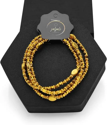 Miniatura 24 de Cuentas de cintura africana elásticas hechas a mano, colección Radiance, cuentas de cintura brillantes lujosas y elegantes