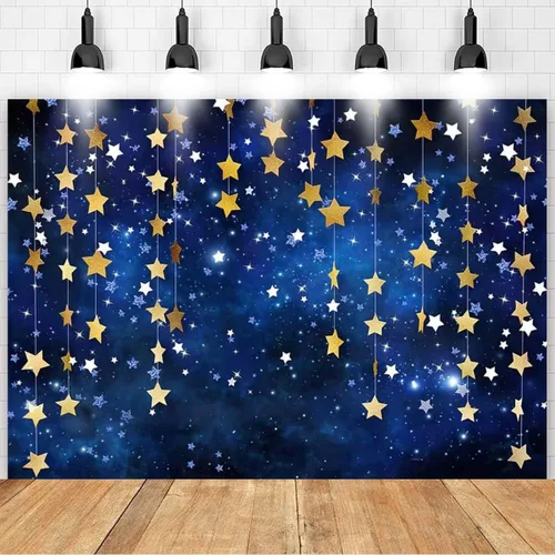Miniatura 8 de Twinkle Twinkle Littler - Telones de fondo de estrellas pequeñas con purpurina dorada y estrellas pequeñas, fondo de fotografía de estrellas
