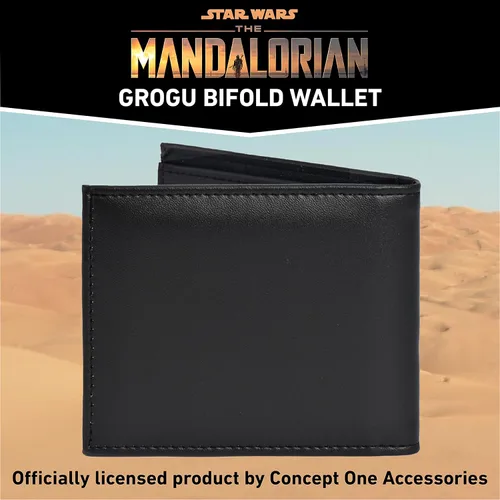 Miniatura 3 de Concept One Star Wars Grogu Wallet The Mandalorian The Child Slim Bifold Wallet with Decorative Tin Case